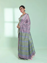 Black Cotton Saree With Zari Borders-MA64BCT401190054